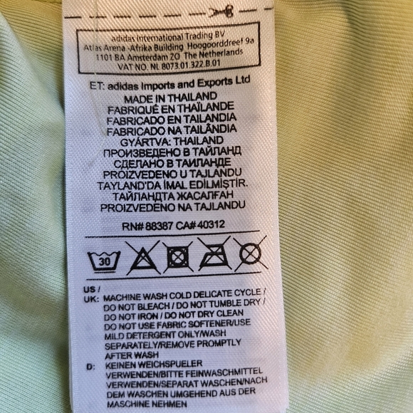 adidas Climalite Lime Green Cross-Back Tank Top Size XS - Picture 7 of 13